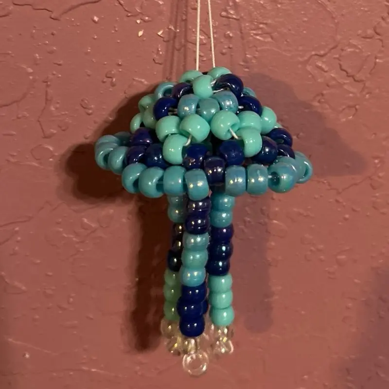 Hanging Jellyfish Beads - Assorted Colors, Lightweight Design, Ideal for Hanging Decor