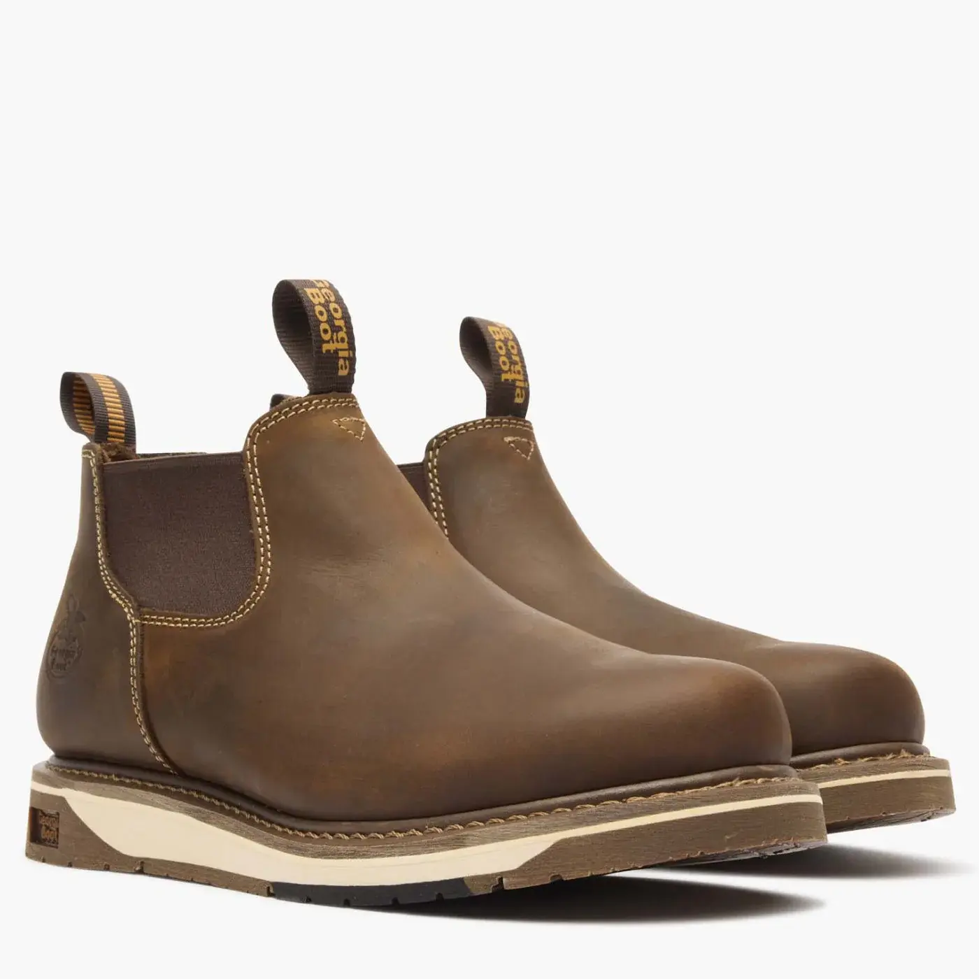 Wide EE Men's Georgia Boot AMP LT Wedge Work Romeo