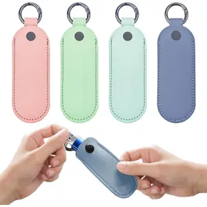 4PCS Flash Drive Case, Leather Storage Case, Flash Drive Storage Bag Pen Drive Protective Cover Memory Stick Case (Style 2)