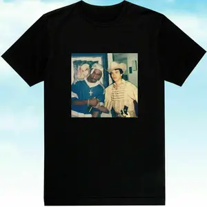 Vintage Tupac Chalino Sanchez Shirt Short Sleeve Black Unisex S-4XL