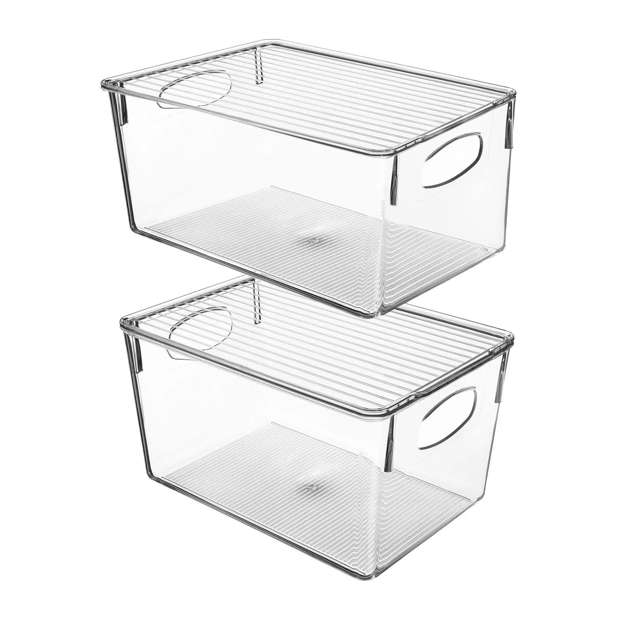 Sorbus 2 Pack Clear Storage Bins with Lids Sorbus 2 Pack Clear Storage Bins with Lids