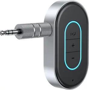 VANOTOM Aux Bluetooth 5.3 Adapter for Car, Bluetooth Car Adapter 3.5mm Aux Input, Aux to Bluetooth for Car/Home Stereo/Wired Headphones/Speaker