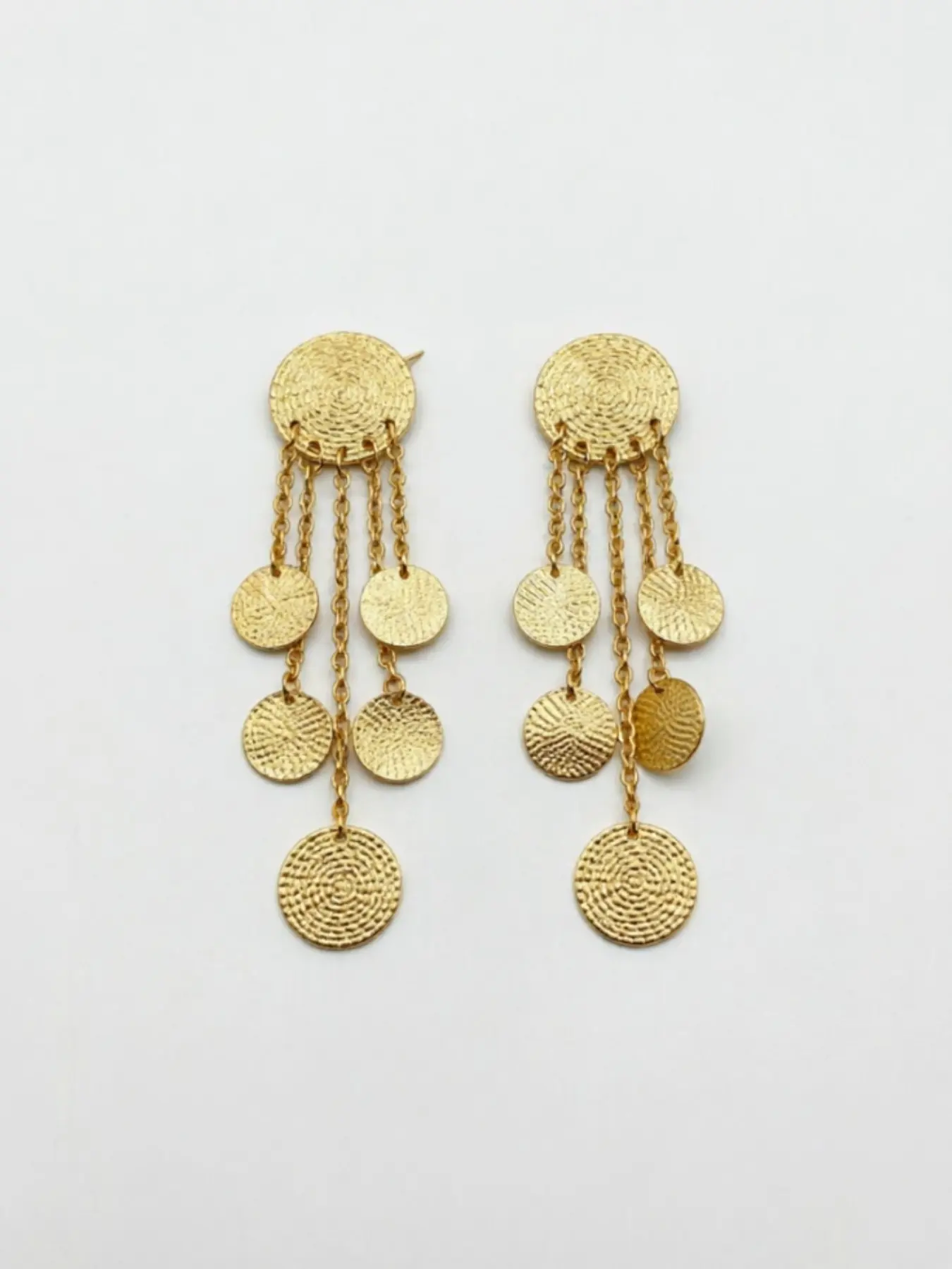Women's pendant earrings, long and exaggerated bohemian-style chandelier disc earrings, Dangle Earrings, Dangling Earrings, Trendy Jewelry, suitable for parties, weddings and other occasions, fashionable jewelry gifts.