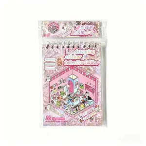 3D Miniature Scene Sticker Kit!16 Sets + Tweezer, ASMR Creative Scrapbooking, Journal Decoration, Aesthetic Craft Supplies
