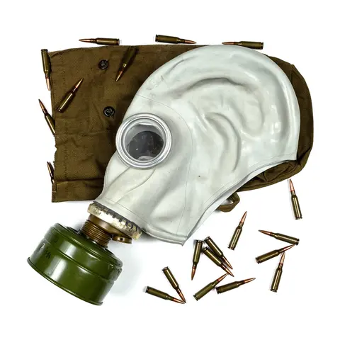 Soviet GP5 Gas Mask with bag and filter (Unissued)