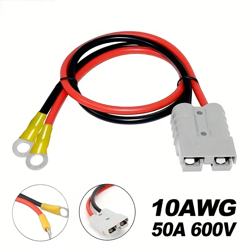 50A Anderson plug connector M8 terminal battery charging connector extension cord