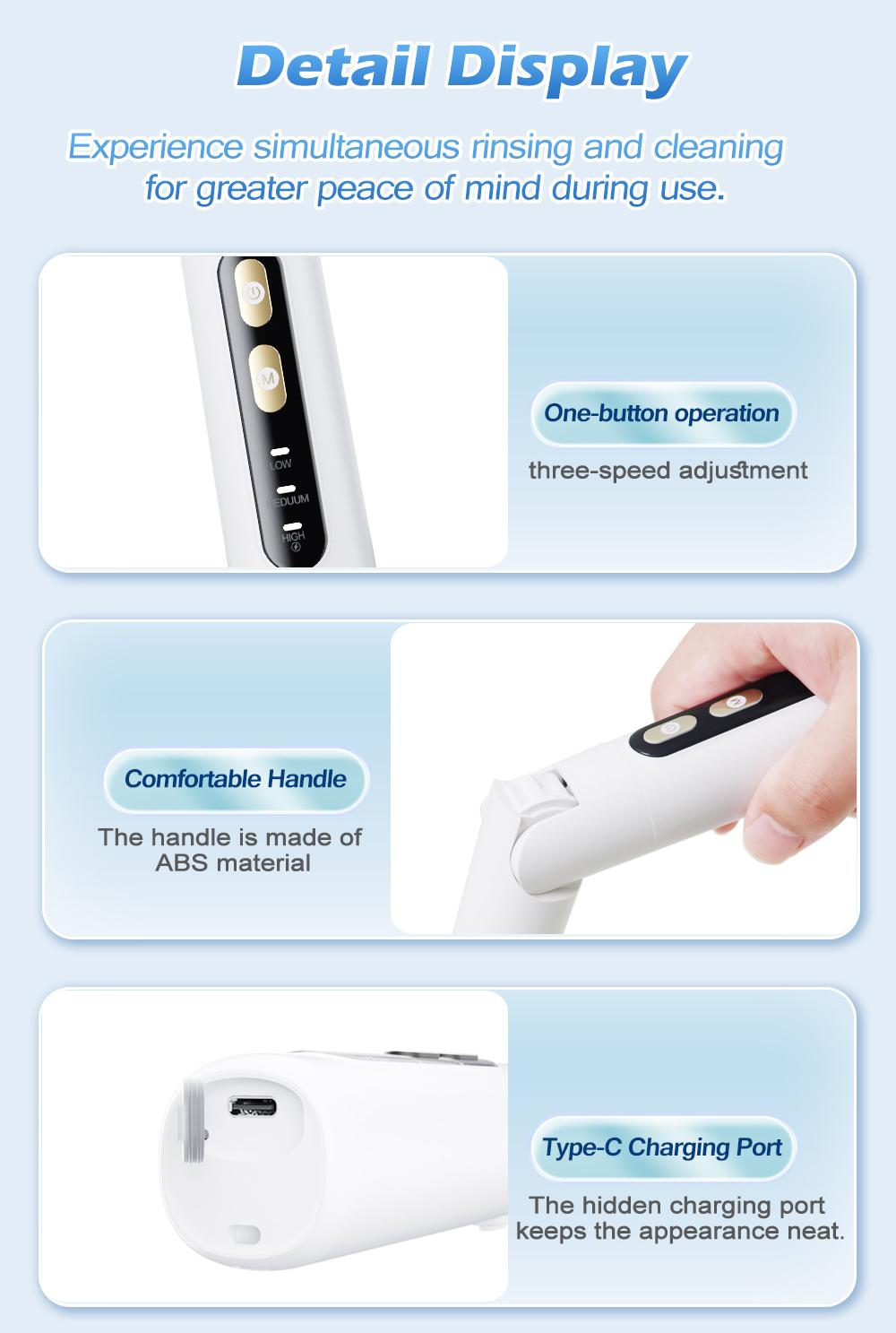 Electric Spin Scrubber – Adjustable Angle, USB-C Rechargeable, Waterproof Cleaning Brush for Bathroom, Kitchen, Tile & Shower