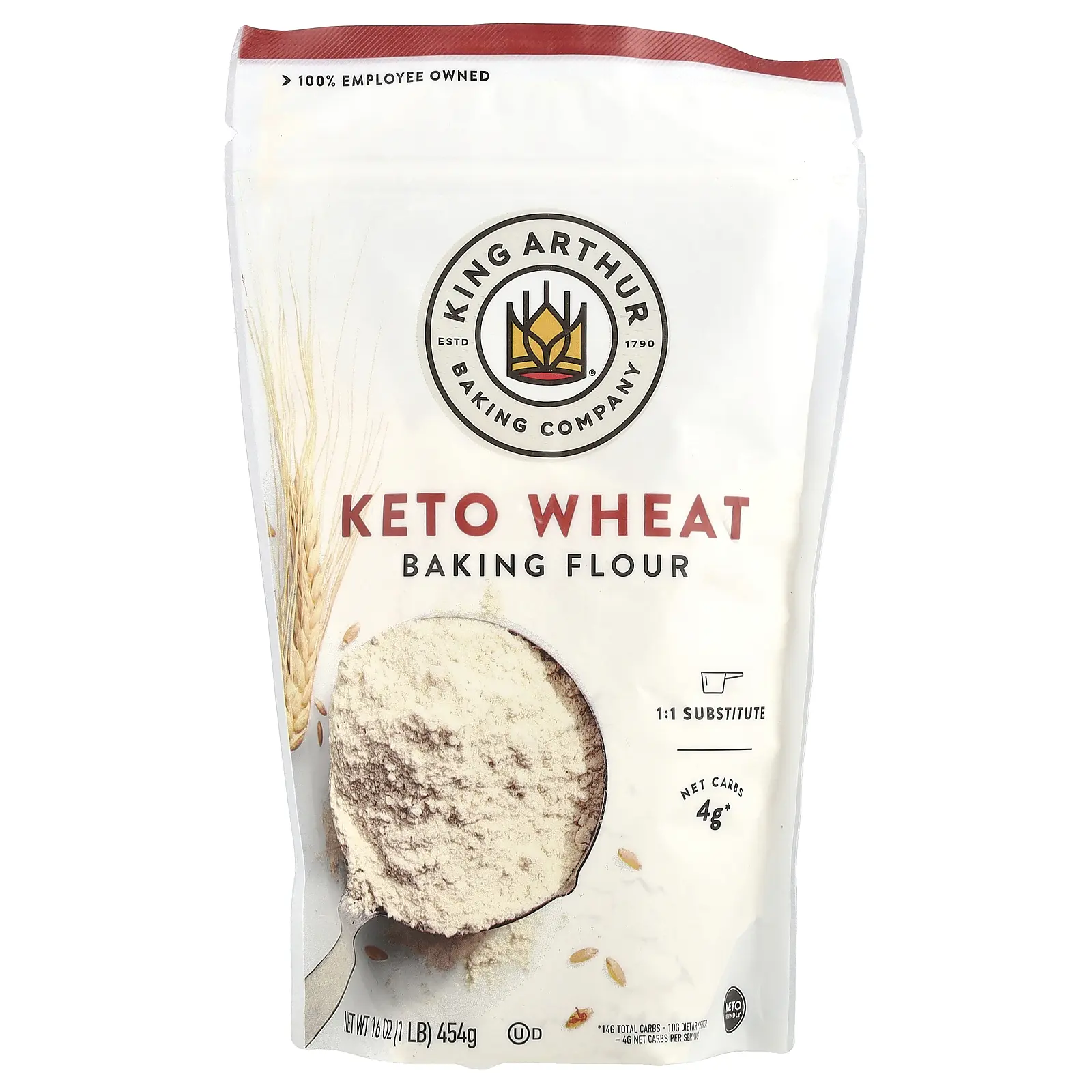 King Arthur Baking Company Keto Wheat Baking Flour, 16 oz (454 g) King Arthur Baking Company Keto Wheat Baking Flour, 16 oz (454 g)