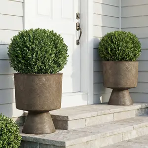 20.3 Inch Tall PE Cup-Shaped Planter Pots (Set of 2)