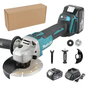 Makita DGA404 100/125mm Brushless Angle Grinder Variable Adjustment Cordless Grinding Cutting Woodworking Tool For 18V Battery