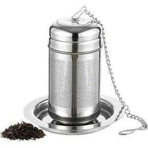316L Stainless Tea Infuser – Fine Mesh Loose Leaf Tea Steeper for 8–16 oz Mugs, & Small, Dishwasher Safe (1 Pack)