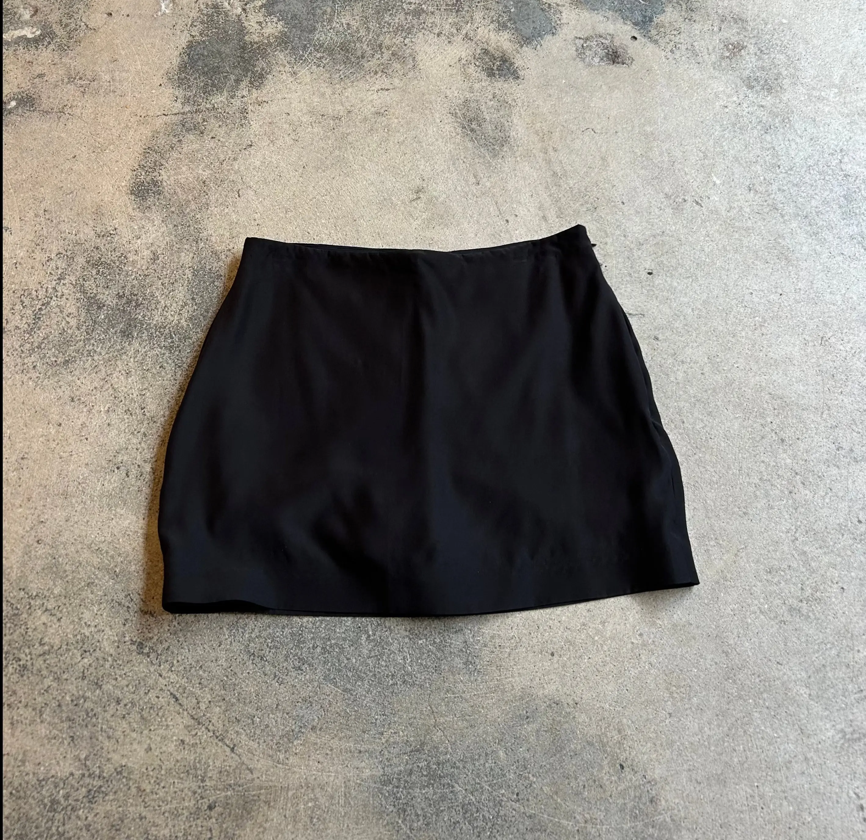 Gauge 81 Black Mini Silk Skirt