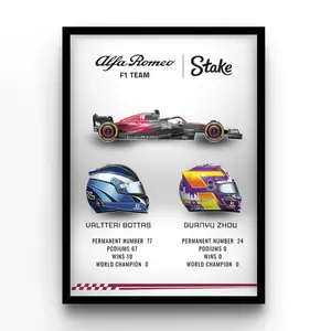 Team Alpha Romeo 2023 Poster Print Unframed