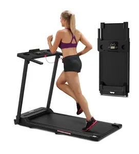 Folding Treadmill, 3.0 HP Foldable Treadmill for Home, Running Treadmill with LED Display for Exercise, 300 lbs Capacity