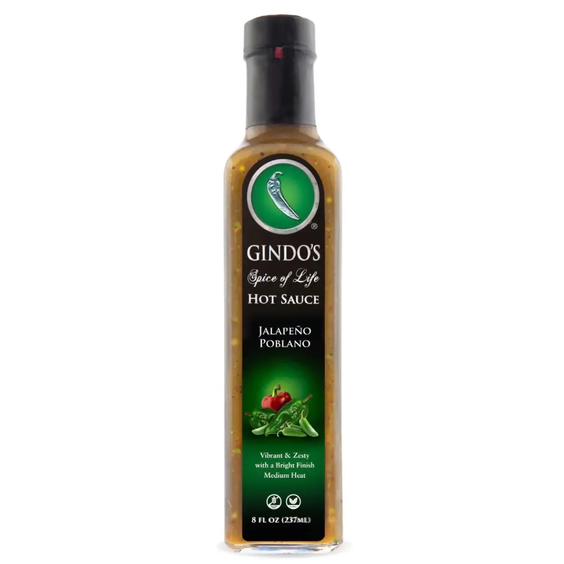 Jalapeno Poblano Mild Hot Sauce Bottle Flavor Dip gourmet hot sauce