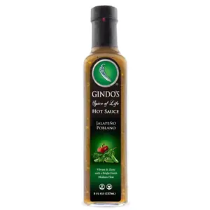 Jalapeno Poblano Mild Hot Sauce Bottle Flavor Dip gourmet hot sauce
