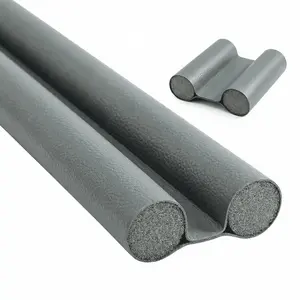 Door Bottom Seal Strip, Windproof & Soundproof Door Gap Blocker, Easy Install Anti-Mosquito Seal for Bedroom, Gray 93 cm