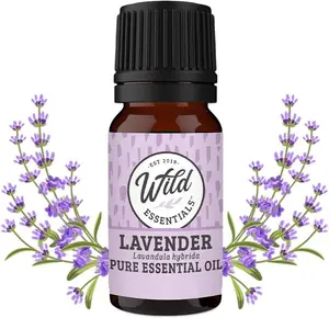 Wild Essentials Lavender 100% Pure Essential Oil - 10ml, Therapeutic Grade, Made and Bottled in The USA, Calming