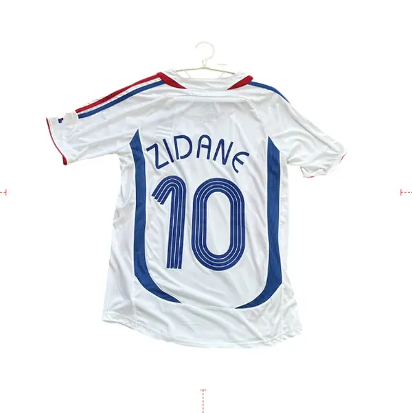 Avosezu 0809 Away Retro White Short Sleeve Soccer Jersey No.7