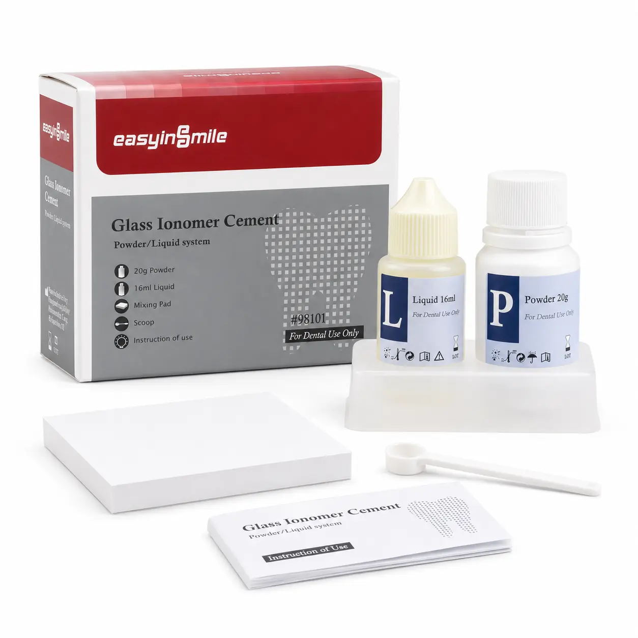 Tooth Repair Kit Zinc Oxide Eugenol,Dental Cement for Chipped Broken Teeth, Missing Tooth,Crown Fillings & Bridges