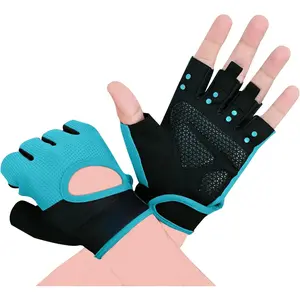 Workout Gloves for Men Gym Gloves for Weightlifting Women Fingerless with Palm Protection Padding, Breathable and Lightweight Weight Lifting Gloves Cycling Pull Up