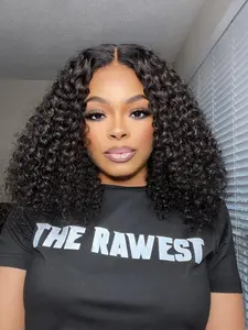 Arabella Long Lasting Glueless Virgin Human Hair Bob Wig Jerry Curly Grab Go 13x5/6x6 Pre-Cut Frontal Lace Wig Beginner Friendly Influncer Same