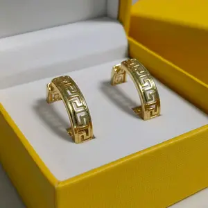 aretes  14k laminados resistentes al agua cloro y sudor
