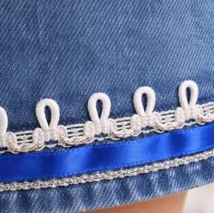 Small Button Loop Fringe Trim 12 Yards for Faithful Clothing