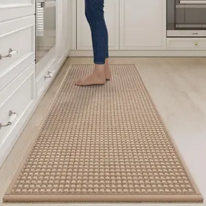 Kitchen Rug Non-Slip Washable Mat, Kitchen Runner Rug, Kitchen Area Rug, Super Absorbent Kitchen Floor Pad, Rubber Backed Soft Woven Standing Mat, Sink Mat