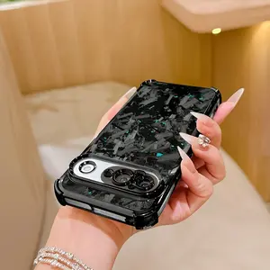 Blue Carbon Fiber Phone Case for Google Pixel 9/9a Pro/xl 5g, Anti-Fall Shockproof Design, Transparent Soft Back Cover, Durable Protection