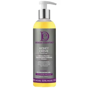 Design Essentials Honey Creme Moisture Retention Super Detangling Cleanser, Sulfate-Free Shampoo for Daily Haircare with Moisturizer Benefits