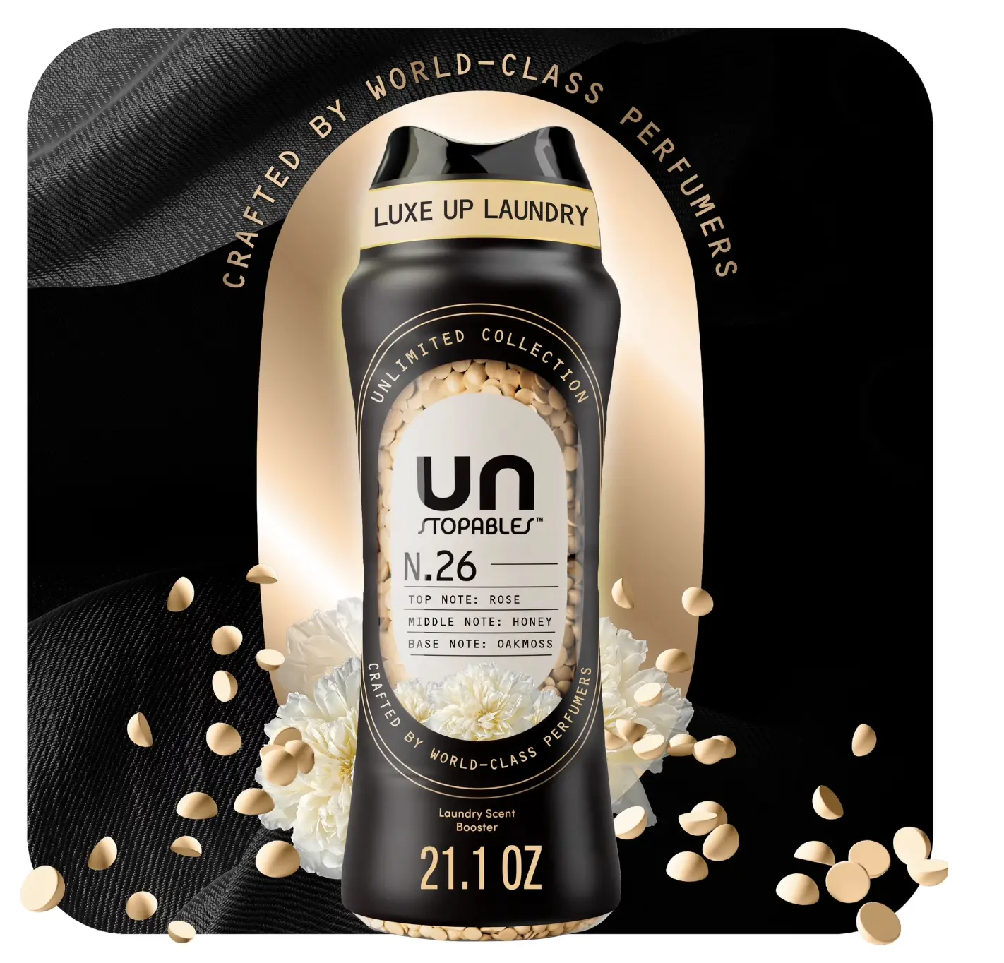 Downy Unstopables Unlimited Collection In-Wash Laundry Scent Booster Beads, N.26, 21.1 oz