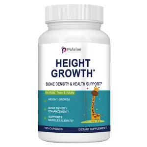 Pslalae - Height Growth Supplement - Helps with Muscle and Joint Health - Rich in Vitamin D, Calcium, and Zinc - 120 Capsules