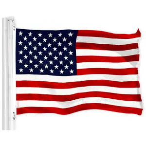 G128 American USA Flag | 2x3 Ft | LiteWeave Pro Series Printed 150D Polyester | Country Flag, Indoor/Outdoor, Vibrant Colors, Brass Grommets, Thicker and More Durable Than 100D 75D Polyester