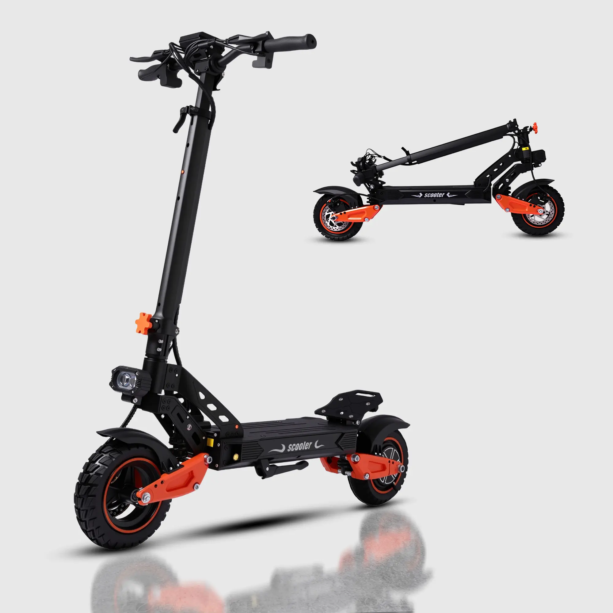 Foldable Aluminum Alloy Adult Electric Scooter, 1200W Motor, 40MPH Max Speed, 34 Mi Range, 48V 21AH Battery, 441lbs Max Load, 11" Pneumatic Off-Road Tires, Dual Brakes, Shock Absorption, Adjustable Handlebar, LED Display, Commuter E-Scooter,, Yes, Unisex,