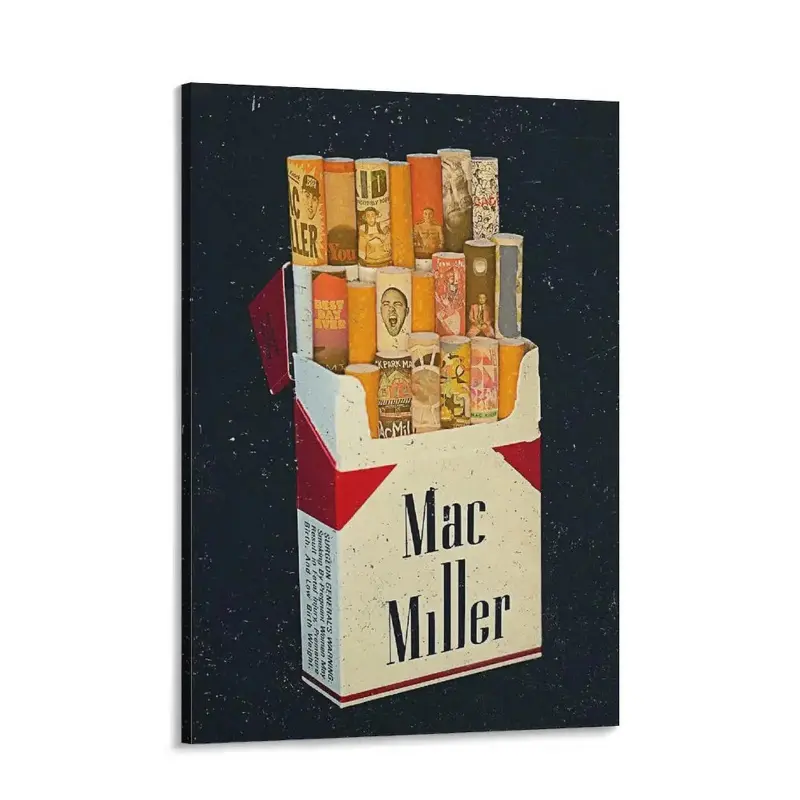Mac Miller Poster Album Cover Canvas  Art Rapper Posters Minimalist Room Aesthetic  Decor Prints Painting wall Decoration
