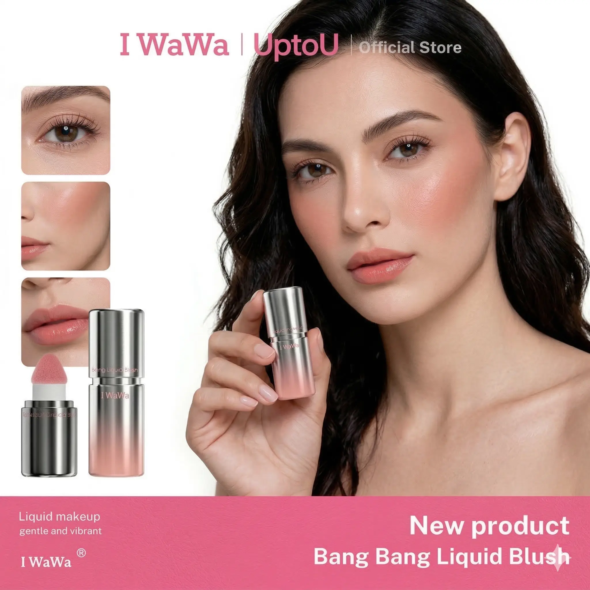 【I WaWa】 Natural Cream Lipgloss - Cosmetic Radiant Lip Gloss for Youthful Radiance, Long-Lasting Glossy Finish, Defined Lip Contour, Makeup