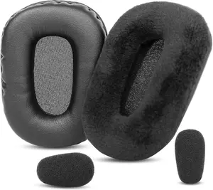 B450XT Replacement Ear Cushions Compatible with Blue Parrot B450-XT B450Xt/B550-Xt Noise Cancelling Headset Protein Leather/Velours Earpads Parts YunYiYi