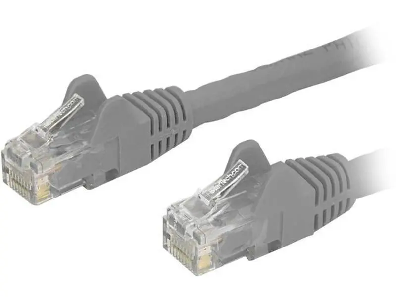 Startech N6PATCH4GR U/UTP Shielded RJ-45 Patch Cable - 4 ft Polyvinyl Chloride Construction, High-Speed Data Transfer for Computers, Office Network Components