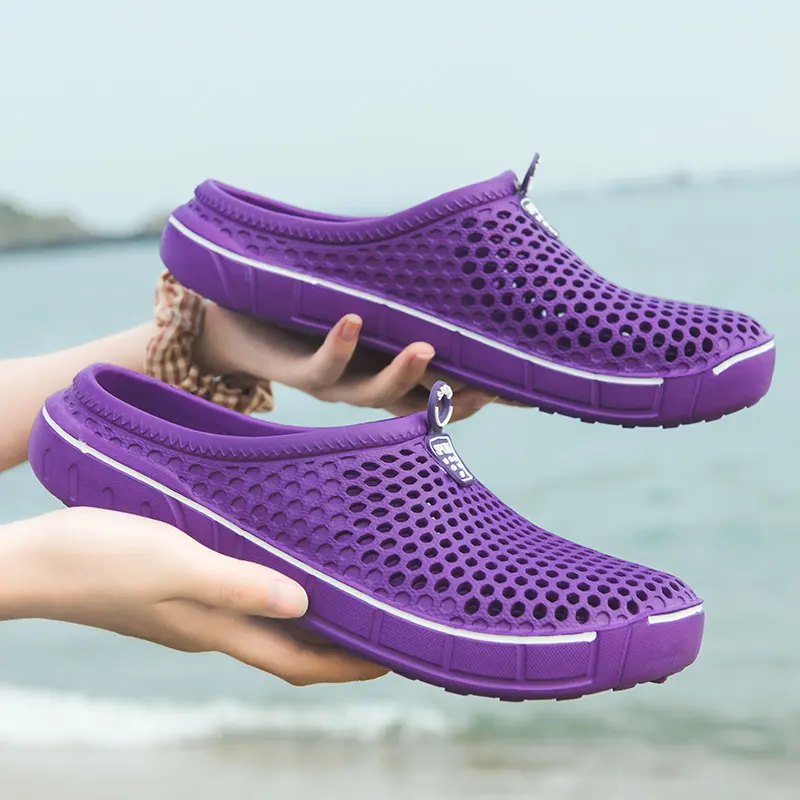 Men Women All-Purpose Clogs, Lightweight Breathable Slip-On Slippers, Water-Resistant Non-Slip Shoes for Indoor Outdoor, Summer Pool Beach Garden Footwear