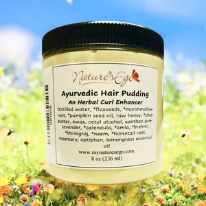 Ayurvedic Hair Pudding (99.9 % natural and organic, curl enhancer, gel like cream)