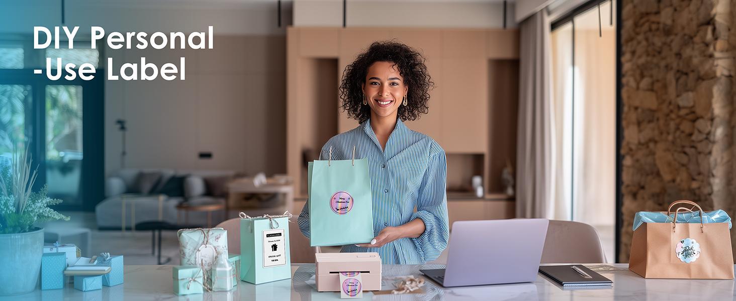 Thermal Label Printer -4x6 Shipping Label Printer for Small Business, Home Use - Compatible with Android, iPhone and Windows