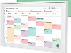 15-inch Wall Planner Digital Calendar & Chore Chart, Smart Touchscreen Interactive Display for Family Schedules – Wall Mount Included, Great for Organizing Your 2026 Calendar