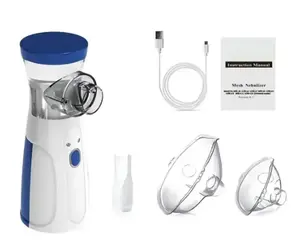 Ultrasonic nebulizer - Nebulizer, rechargeable nebulizer for adults and children, portable nebulizer, two modes, self-cleaning function, suitable for breathing problems