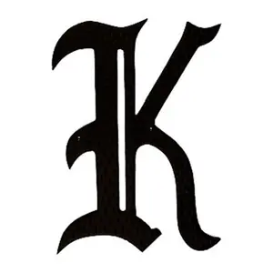 212 MAIN Aluminum Decorative Home Accent Monogram K Sign, HAM-16-K Model, 16 in. (for Home Improvement, Building Supplies, Doors, Gates & Windows), Signs, Hand