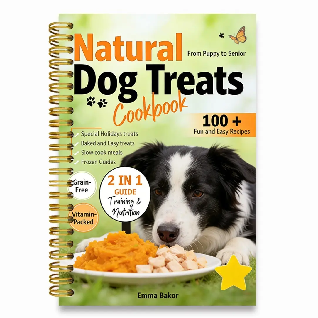 Doggy Homemade Nutrition Menu, 8.3x5.5 Inch Spiral Notebook, Easy Baking Snacks, Slow Cook Cooking, Frozen Snack Recipes, Portable Recipe Book, Easy Prep, Baked