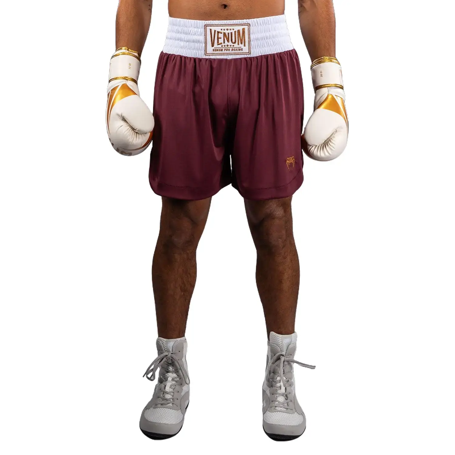 Venum Men's Classic Boxing Fight Shorts - Lightweight Quick-Dry Stretch Fabric with Wide Waistband and Side Slits, Stretch Shorts