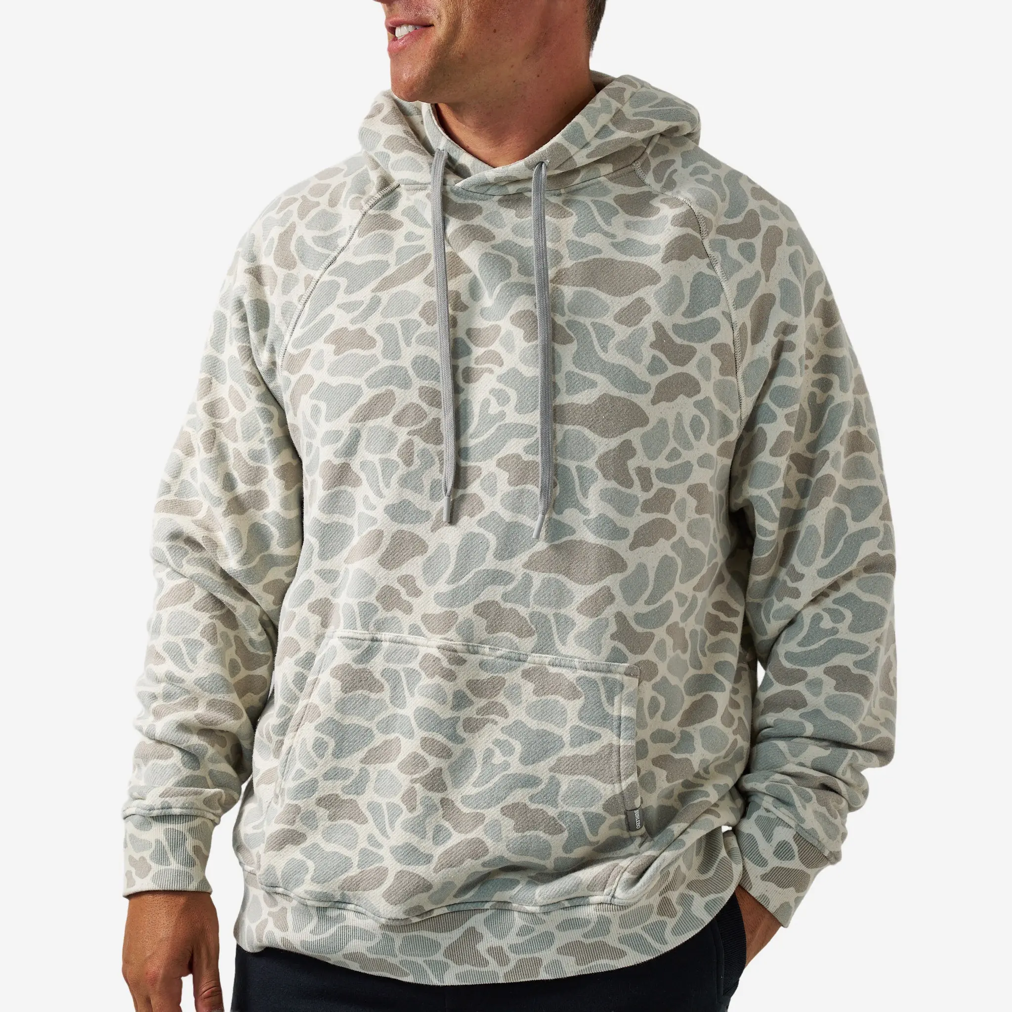 Vintage Washed Fleece Hoodie - Classic Deer Camo
