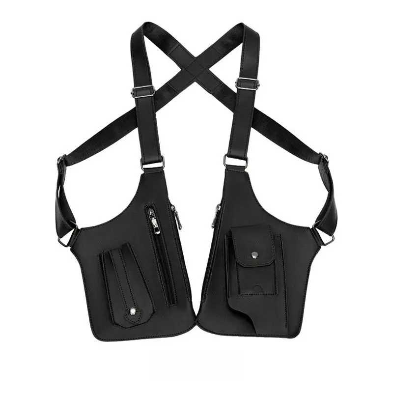 Double Shoulder Armpit Bag, Anti-Theft Hidden Underarm Strap Wallet Pocket Holster Phone Leisure Double Shoulder Pouch