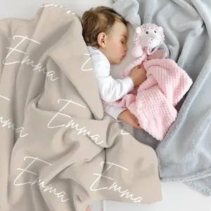 Custom Name Blanket - Personalized Velveteen Blanket